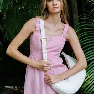 Jules Kae leather pink handbag